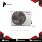 PANASONIC AC Split Standard 2 PK CS-YN18WKJ (High Capacity Cooling, R32 Eco Friendly, Wide Coverage) 18.000 BTU/h 1.660W Powerful Mode Big Flap Ecotough Outdoor Remote Control Infrared Garansi Resmi - Image 4