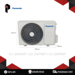 PANASONIC AC Split 1 PK CS-ZN9YKP (R32 Refrigerant, Stylish Finish) 9.000 BTU/h 820W R32 Eco Friendly Powerful Mode Sleep Mode Timer Auto Restart Remote Control Infrared (IR) Garansi Resmi Compressor 3 tahun Sparepart 1 tahun - Image 4