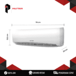 POLYTRON AC Split Low Watt 1 PK PAC 09VH (Quick Cool, Low Wattage) 9.000 BTU/h 690W R32 Eco Friendly Turbo Mode Sleep Mode Timer Auto Restart Remote Control Infrared (IR) Garansi Resmi Compressor 5 tahun Sparepart 3 tahun - Image 3