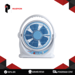BOXFAN MASPION JF-122 9" (Compact Airflow, Quiet Operation) 35W 3 Speed Portable Handle Grill Safety Garansi Resmi