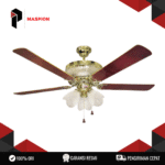 CEILINGFAN MASPION CF-118 (Wide Airflow, Durable Motor) 56" 70W 5 Speed Kipas Plafon 4 Blade Pull Switch Thermal Fuse Garansi Resmi