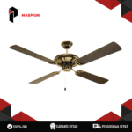 CEILINGFAN MASPION CF-238BK WTL (Wide Airflow, Elegant Design) 56" 70W 5 Speed Kipas Plafon 4 Blade Pull Switch Thermal Fuse Garansi Resmi