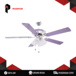 CEILINGFAN MASPION CF-253 (Wide Airflow, Durable Motor) 56" 75W 5 Speed Kipas Plafon 5 Blade Pull Switch Thermal Fuse Garansi Resmi