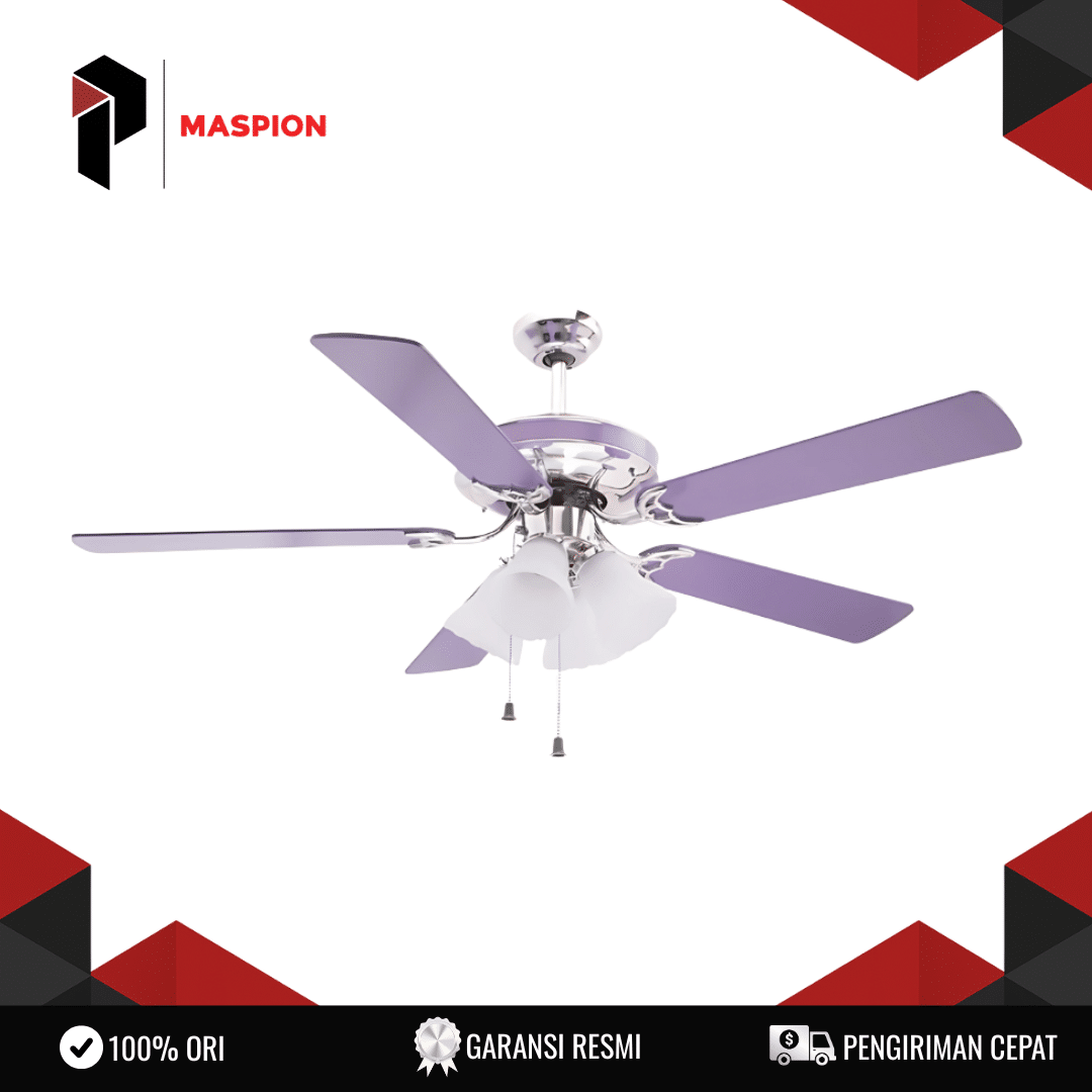 CEILINGFAN MASPION CF-253 FR 1 CEILINGFAN MASPION CF-253 (Wide Airflow, Durable Motor) 56" 75W 5 Speed Kipas Plafon 5 Blade Pull Switch Thermal Fuse Garansi Resmi - Image 1