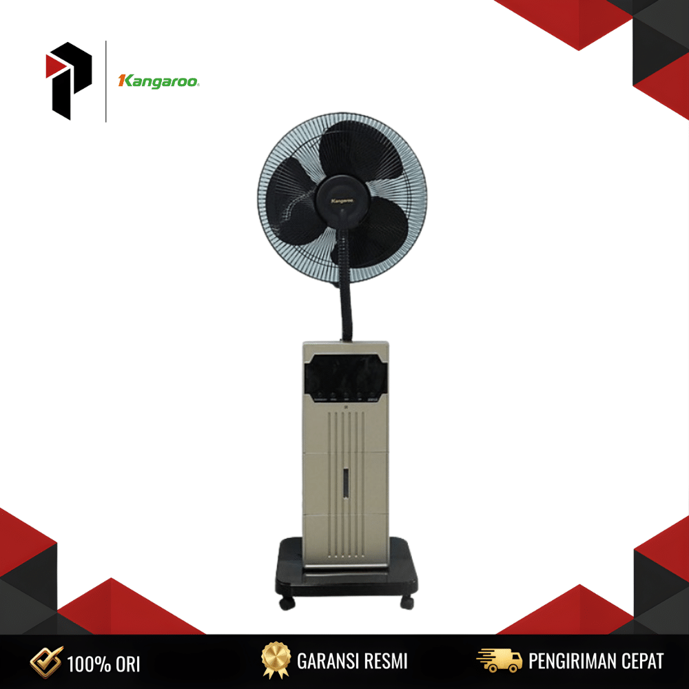 MISTY FAN KANGAROO KG209 KANGAROO Misty Fan KG209 (Water Mist, Ice Tank, Low Watt) 90W Tangki Air 12L Swing Timer 3 Kecepatan Hemat Listrik Garansi Resmi 1 Tahun - Image 1
