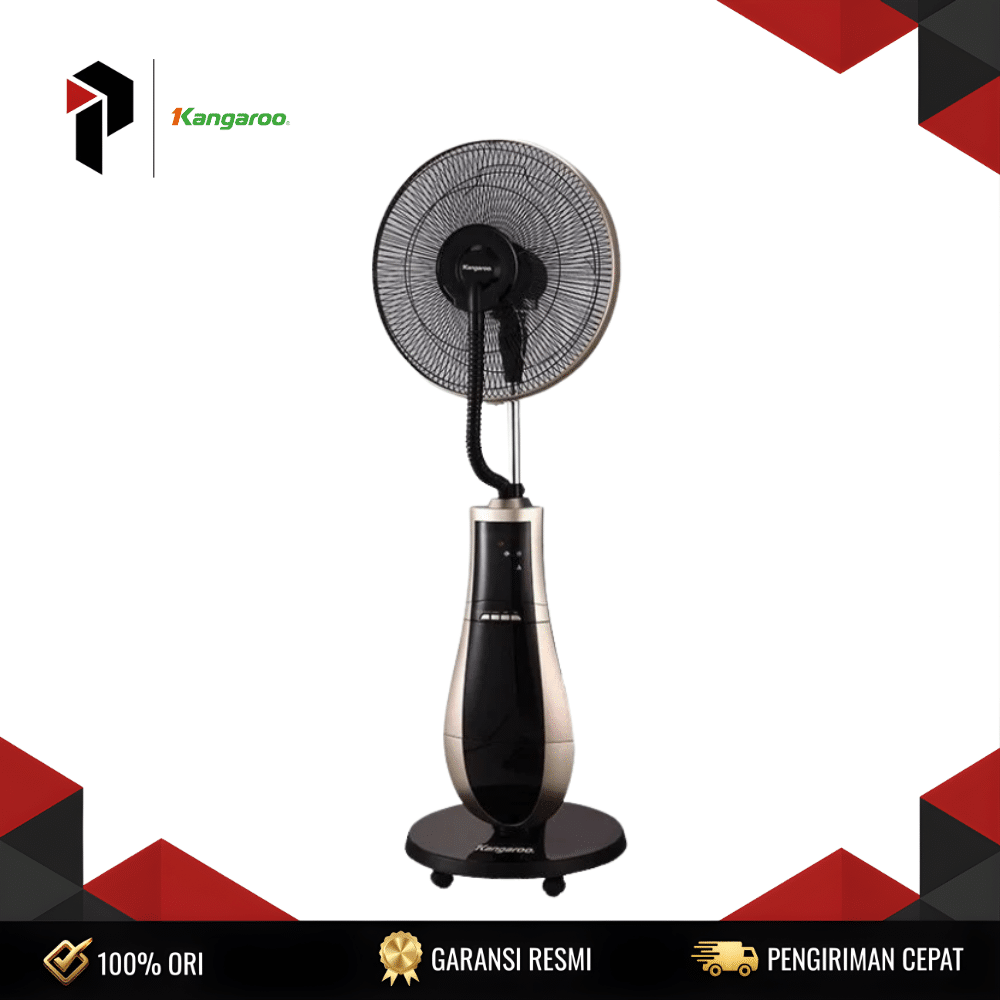 MISTY FAN KANGAROO KG558 KANGAROO Misty Fan KG558 (Misting Fan, Portable Use, Efficient) 130W Tangki Air 22L Ice Tank Swing Timer 3 Kecepatan Kebisingan 58 dB Garansi Resmi 1 Tahun - Image 1