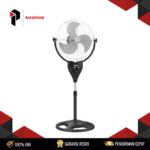 POWERFAN MASPION PW-2001RC (Remote Control, Wide Airflow Coverage) 95W 3 Speed Wall Fan Remote Control Infrared (IR) Oscillation Grill Safety Garansi Resmi