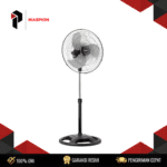 POWERFAN MASPION PW-452 (Industrial Airflow, Heavy Duty Motor) 200W 3 Speed Drum Fan Metal Frame Tilt Adjustable Grill Safety Garansi Resmi