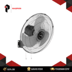 POWERFAN MASPION PW-456W (Industrial Airflow, Wall Mount) 200W 3 Speed Wall Industrial Fan Metal Frame Tilt Adjustable Grill Safety Garansi Resmi
