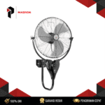 POWERFAN MASPION PW-501W (Industrial Airflow, Wall Mount) 220W 3 Speed Wall Industrial Fan Metal Frame Tilt Adjustable Grill Safety Garansi Resmi