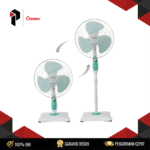 Cosmos Stand Fan 16 SBI (Powerful Airflow, Quiet Operation) 45W 16 Inch 3 Speed Oscillation Adjustable Height Garansi Resmi