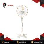 Maspion Stand Fan F-162ST (Strong Airflow, Quiet Operation) 45W 16 Inch 3 Speed Oscillation Adjustable Height Garansi Resmi - Image 2