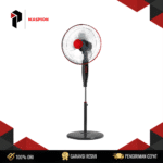Maspion Stand Fan F-171RC (Remote Control, Strong Airflow) 55W 18 Inch 3 Speed Oscillation Adjustable Height Garansi Resmi