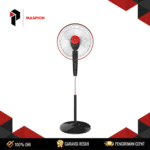 Maspion Stand Fan F-173RC (Remote Control, Strong Airflow) 55W 18 Inch 3 Speed Oscillation Adjustable Height Garansi Resmi