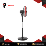 Maspion Stand Fan F-173RC (Remote Control, Strong Airflow) 55W 18 Inch 3 Speed Oscillation Adjustable Height Garansi Resmi - Image 3