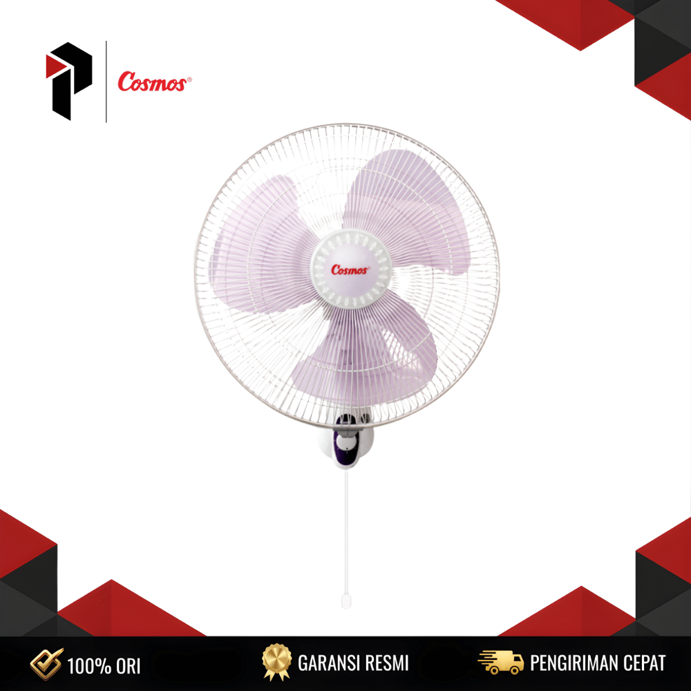 WALLFAN COSMOS 16 WFW Cosmos Wall Fan 16 WFW (Strong Airflow, Space Saving) 45W 16 Inch 3 Speed Oscillation Adjustable Tilt Garansi Resmi - Image 1